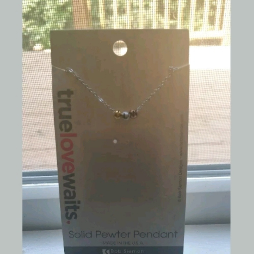 Bob Siemon Design Solid Pewter Pendant Necklace